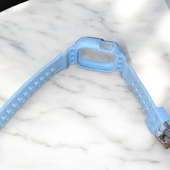 Blue Integrated Band + Case Compatible w/apple watch 38mm/40mm - Picture 2 of 2